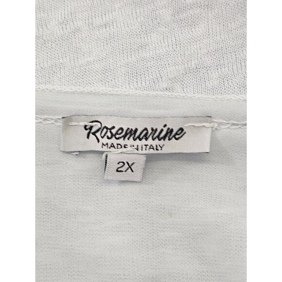 ALK Women's 2X Rosemarine Light Blue Layered Open Front Lightweight Cardigan EUC - Picture 6 of 8